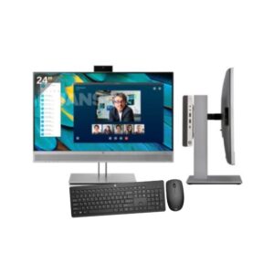 Bundle E243m, ProDesk 400 G4 mini usado recondicionado 24 polegadas. JANS-it