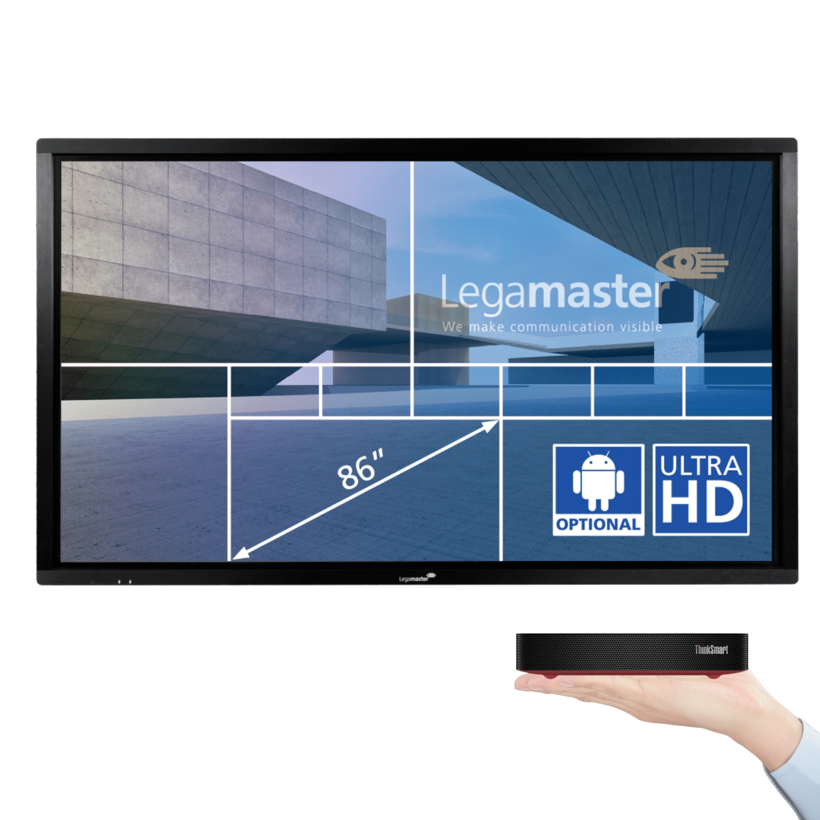 Display Profissional Táctil Legamaster ETX-8610UHD