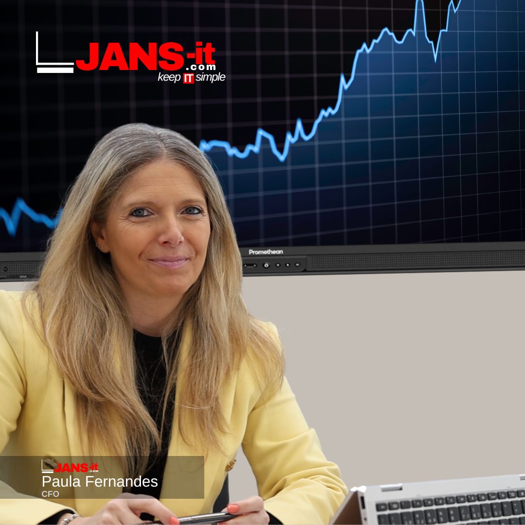 Paula Fernandes - CFO da JANS-it. Veja a escolha informática da nossa CFO.