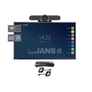 Solucao VideoConferencia CleverTouch 75 Polegadas Touch Logitech Meetupcam Barco Clickshare Recondicionado Usado Renovado. Imagem Principal JANS-it