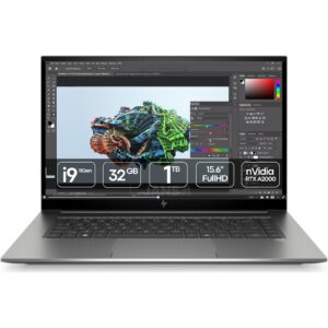 Computador portátil usado recondicionado HP ZBook Studio G8 processador i9. JANS-it.