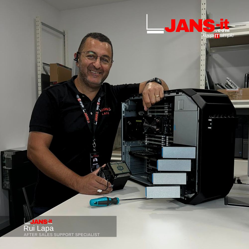 Rui Lapa, After Sales Support Specialist da JANS-it. O responsável de RMA's da empresa, e um dos funcionários mais antigos JANS.