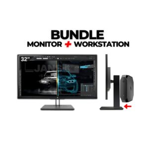 Bundle All-In-One 32 polegadas Workstation e Monitor Recondicionado Usado Renovado. Imagem Principal JANS-it