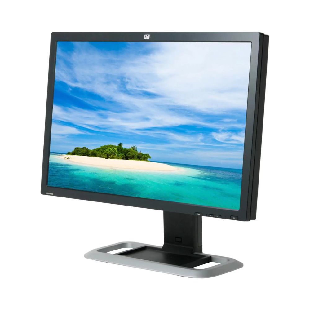 HP LP3065 Monitor Recondicionado Usado Renovado. Imagem lateral esquerda JANS-it