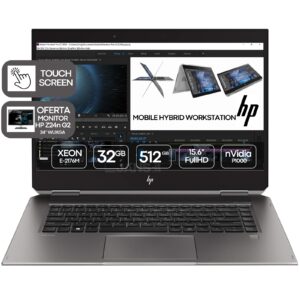 HP ZBook Studio G5 x360 | E-2176M | 32GB | SSD 512GB | P1000 | 15.6" FHD Touchscreen