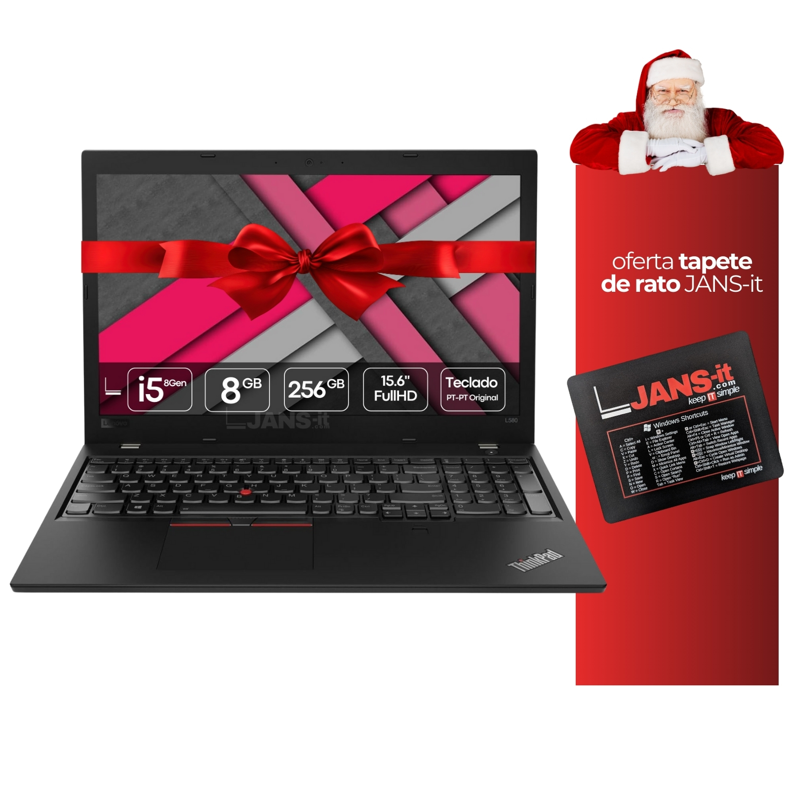 Lenovo ThinkPad L580 | i5-8250u | 8GB | SSD 256GB | 15.6" FHD