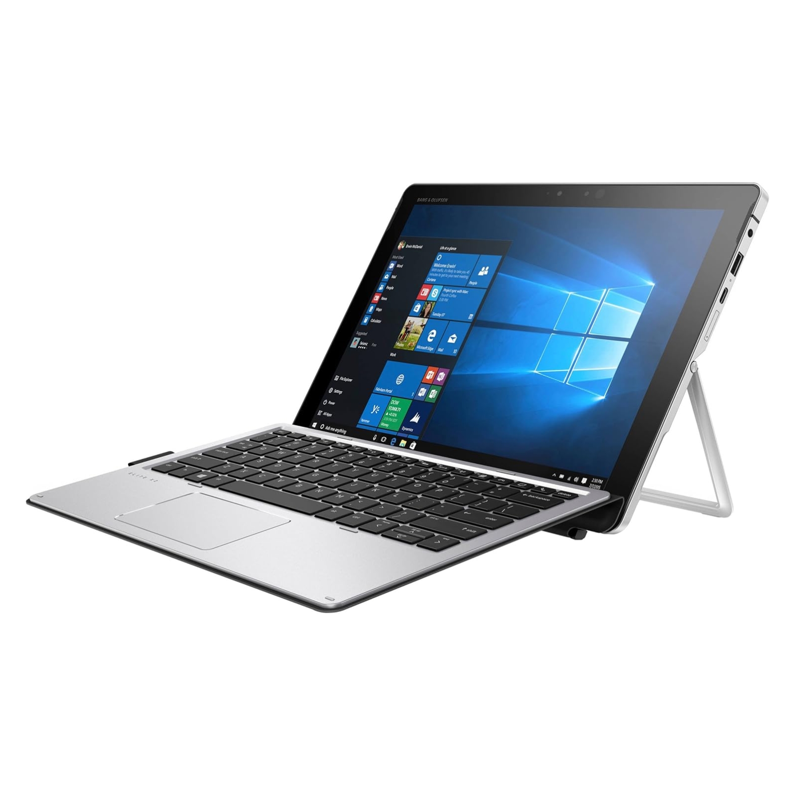 Portátil Recondicionado HP Elite X2 1012 G2 Híbrido Usado Renovado com garantia 2 anos. Imagem lateral JANS-it