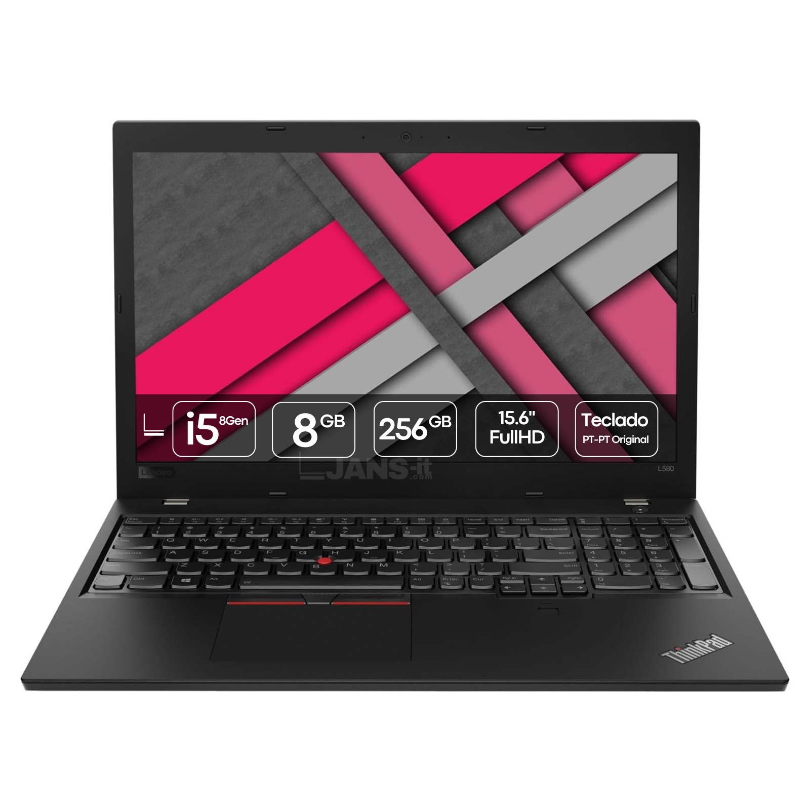 Portátil Recondicionado Lenovo ThinkPad L580 Usado Renovado com garantia 2 anos. Imagem Principal JANS-it