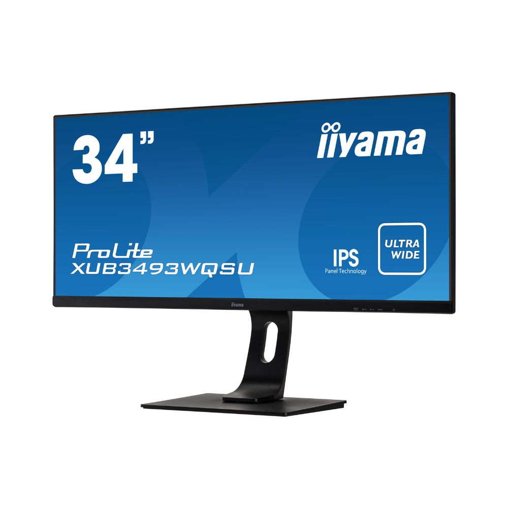 iiyama ProLite XUB3493WQSU Monitor Recondicionado Usado Renovado. Imagem lateral esquerda JANS-it