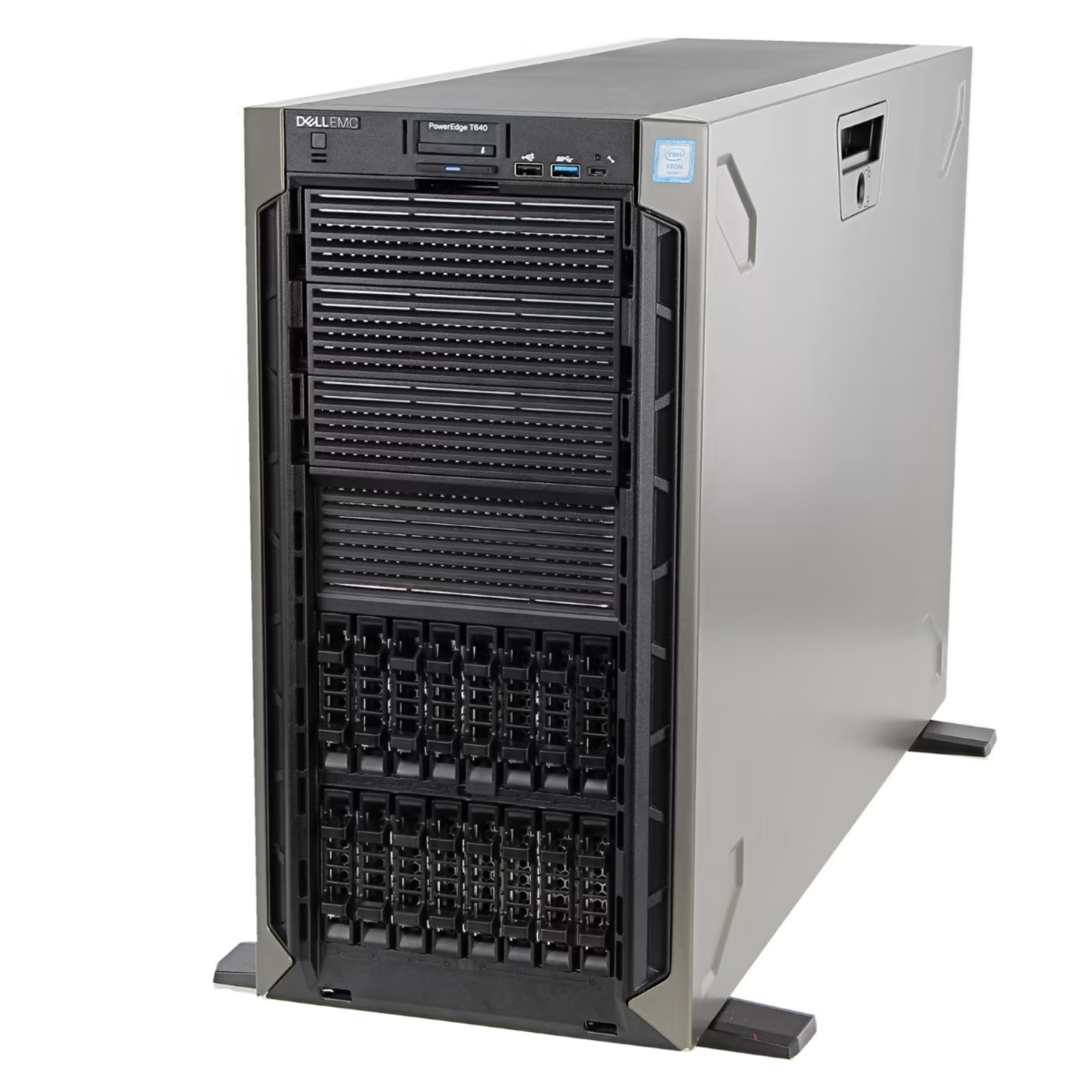 Servidor Dell PowerEdge T640 servidor recondicionado tower duplo xeon garantia JANSit. Lateral