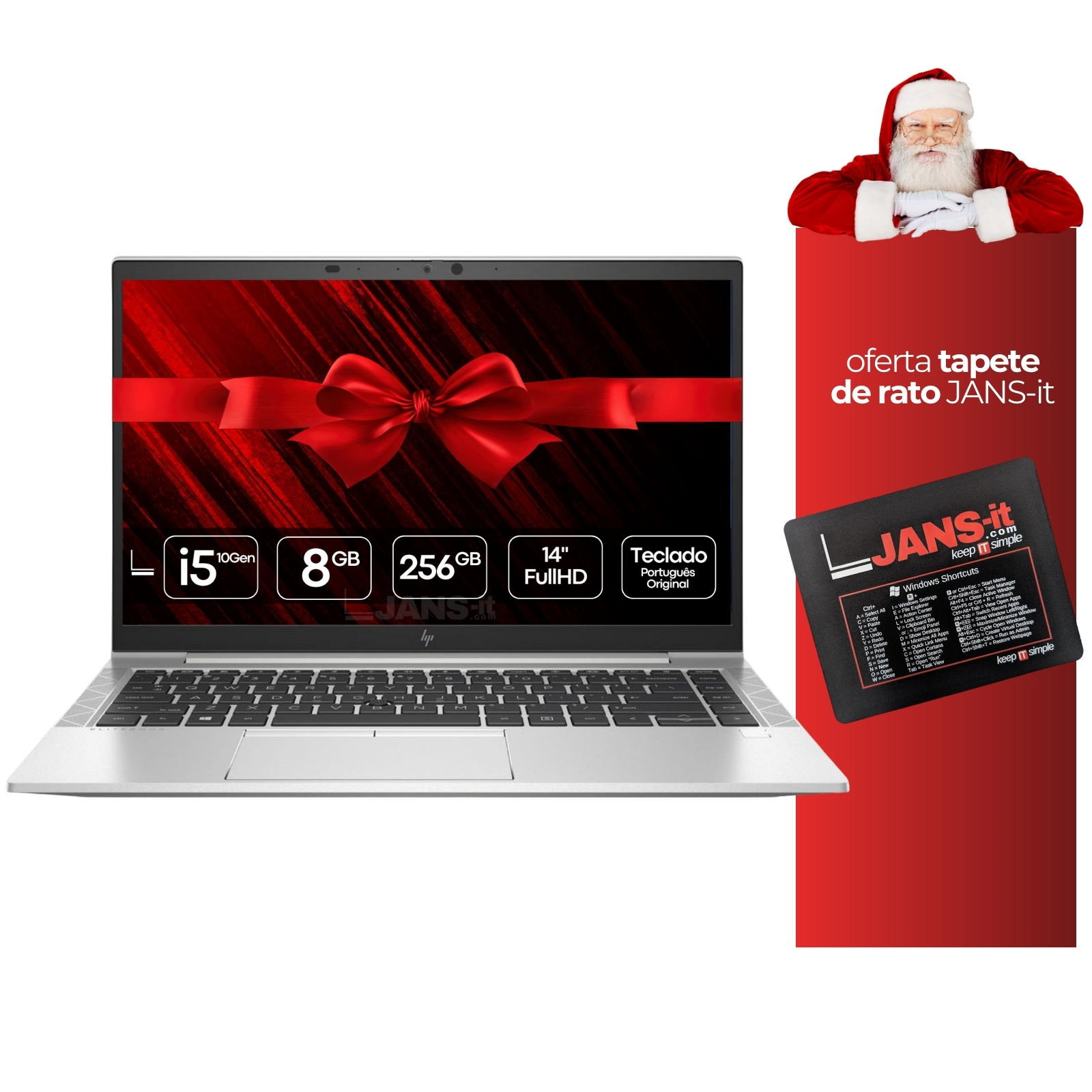 Computador Portátil usado recondicionado HP Elitebook 840 G7. Promoção de Natal JANS-it.