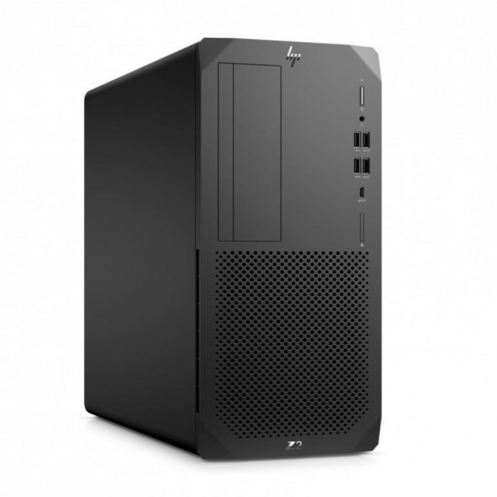 Computador Recondicionado HP Z2 G5 Tower. Workstation recondicionada com processador i7 de 10ª Geração JANSit. Imagem lateral.