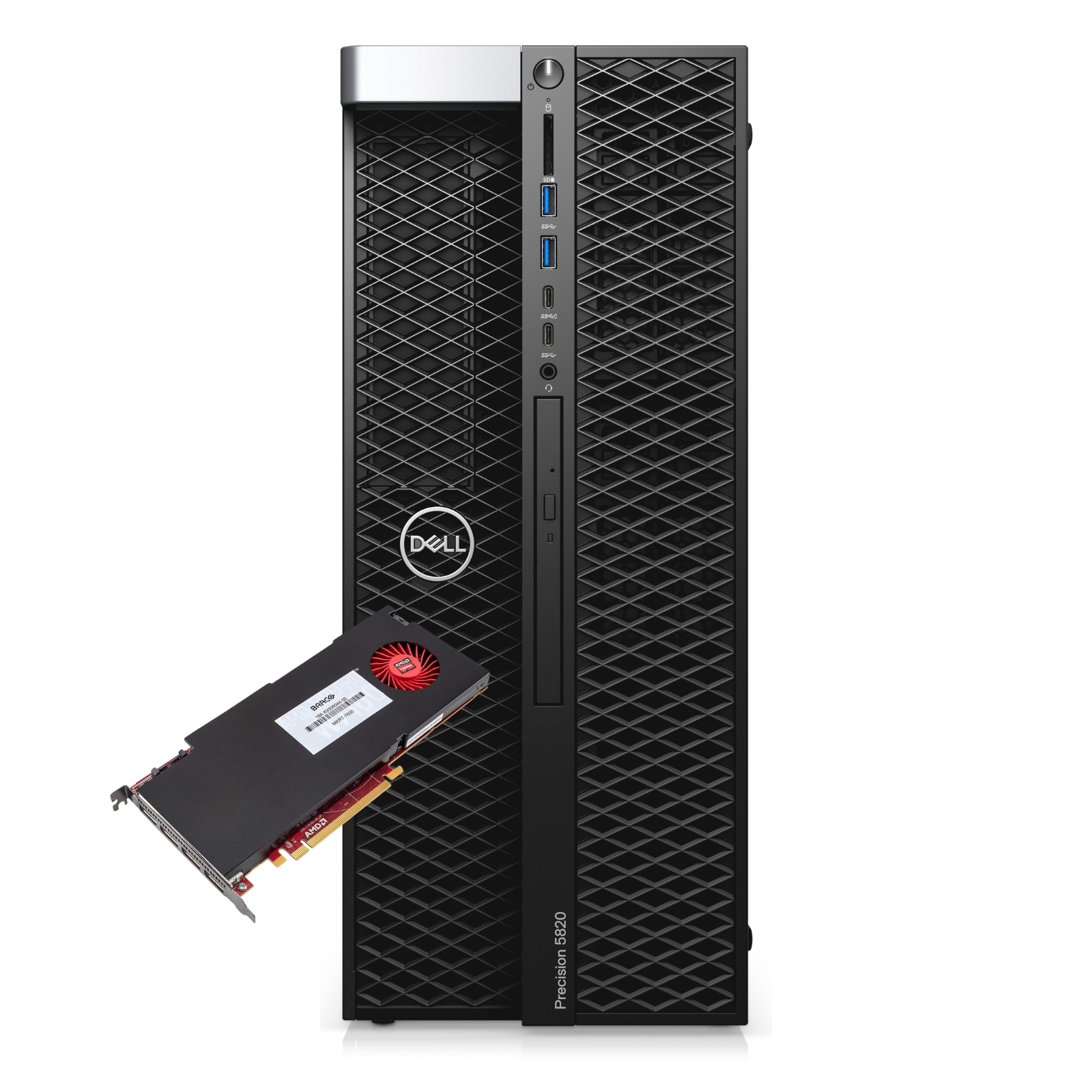 Workstation Recondicionada Dell Precision T5820 AMD FirePro 7600 Usada Renovada com garantia 2 anos. Imagem Principal JANSit