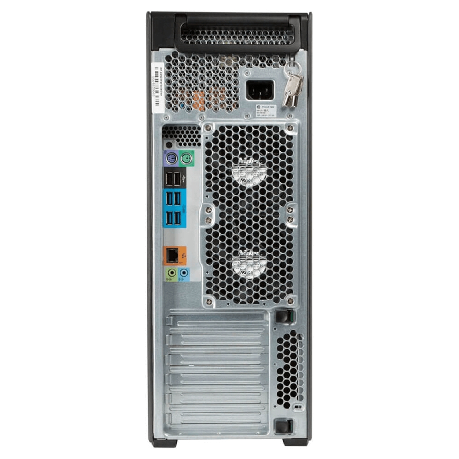 Workstation Recondicionada HP Z640 Quadro M2000 Usada Renovada com garantia 2 anos. Imagem traseira JANSit