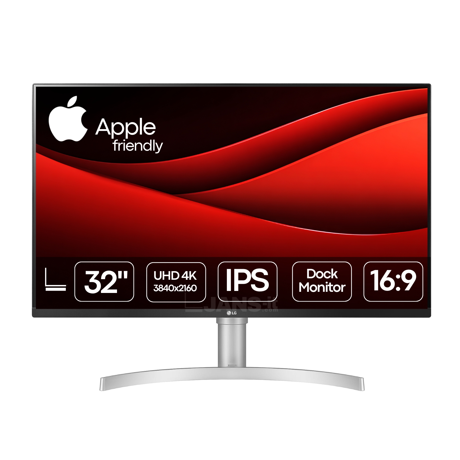 Monitor Recondicionado LG 32" 4K UHD, dock monitor, Apple Friendly com garantia JANSit.