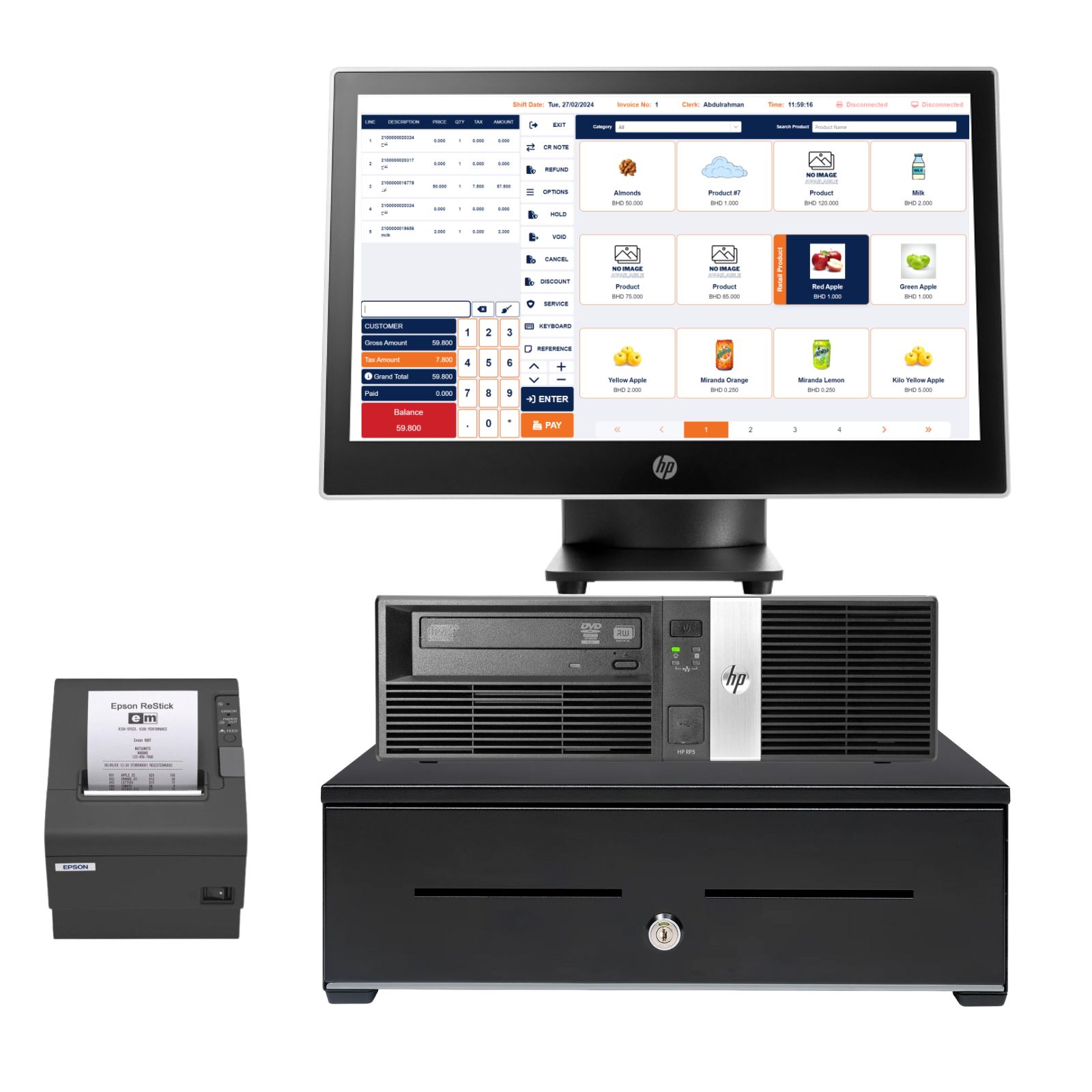 Solução Completa POS Profissional, Faturação Retail System para o seu negócio. Com garantia JANS-it.