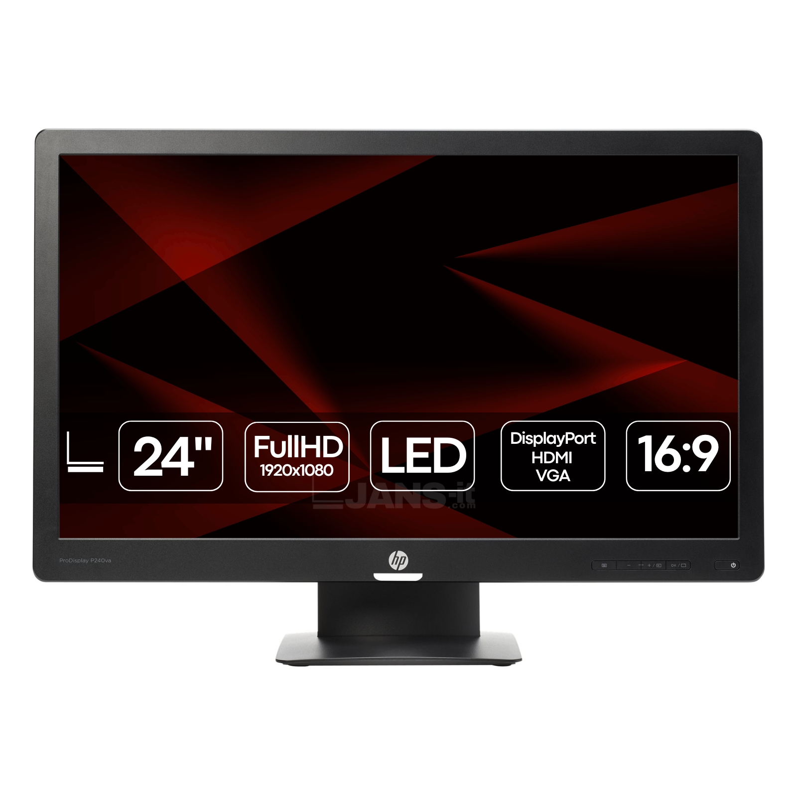 Monitor Recondicionado HP ProDisplay P240va Usado Renovado com garantia 2 anos. Imagem Principal JANSit