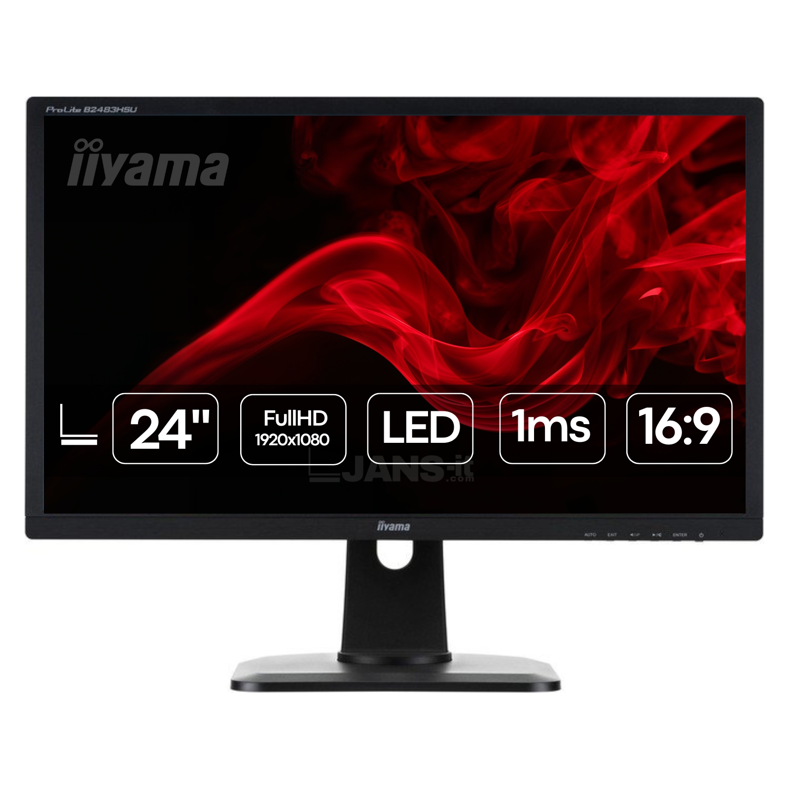 Monitor Recondicionado iiyama ProLite B2483HSU Usado Renovado c/ garantia 2 anos. Imagem Principal JANSit