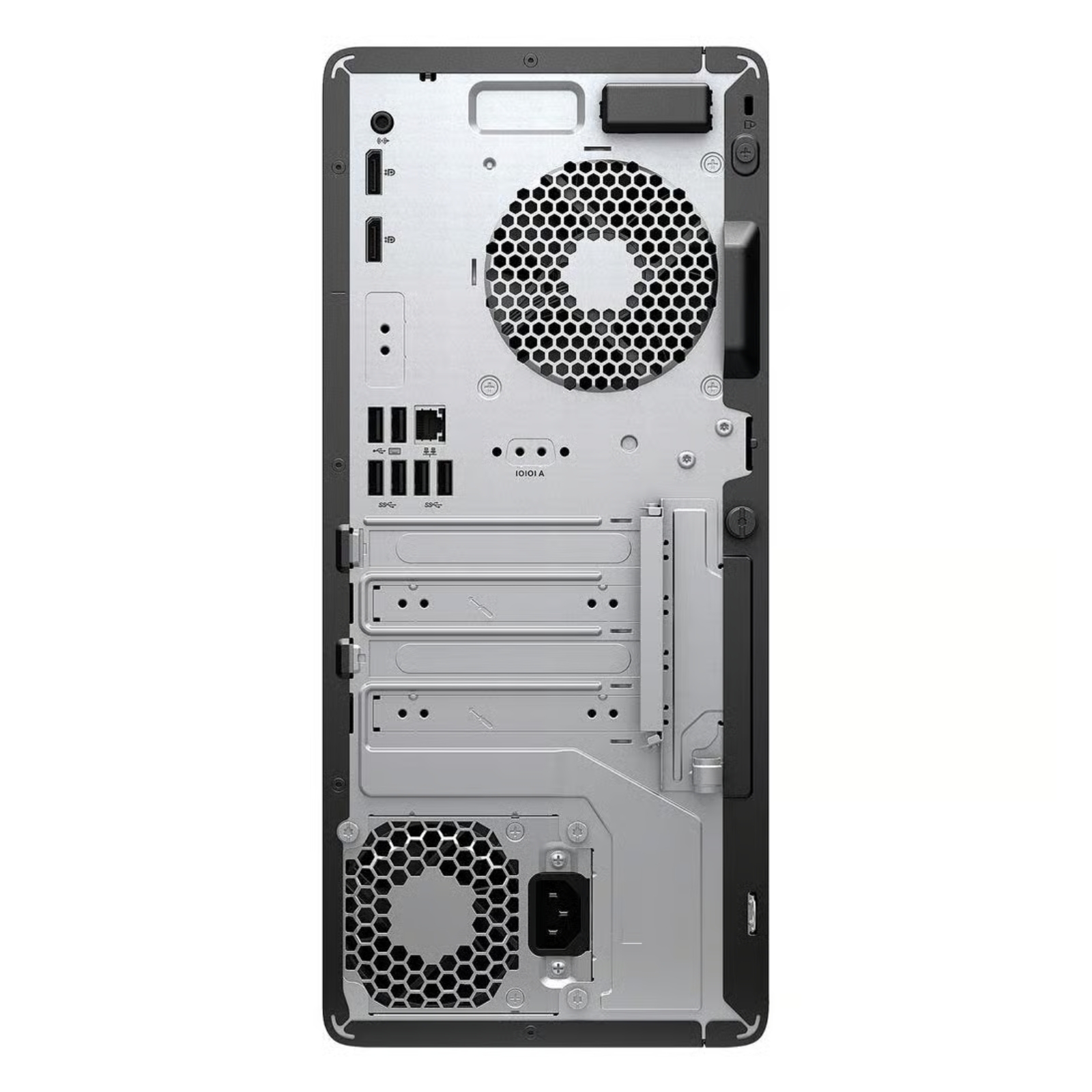 Workstation Recondicionada HP Z1 G6 Tower Usada Renovada com garantia 2 anos. Imagem traseira JANSit