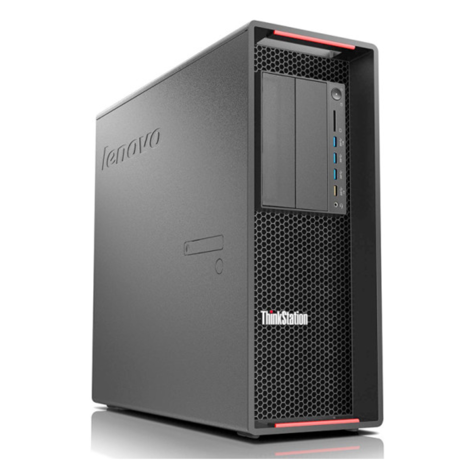 Workstation Recondicionada Lenovo ThinkStation P510 K2200 Usada Renovada c/ garantia 2 anos. Imagem lateral JANSit