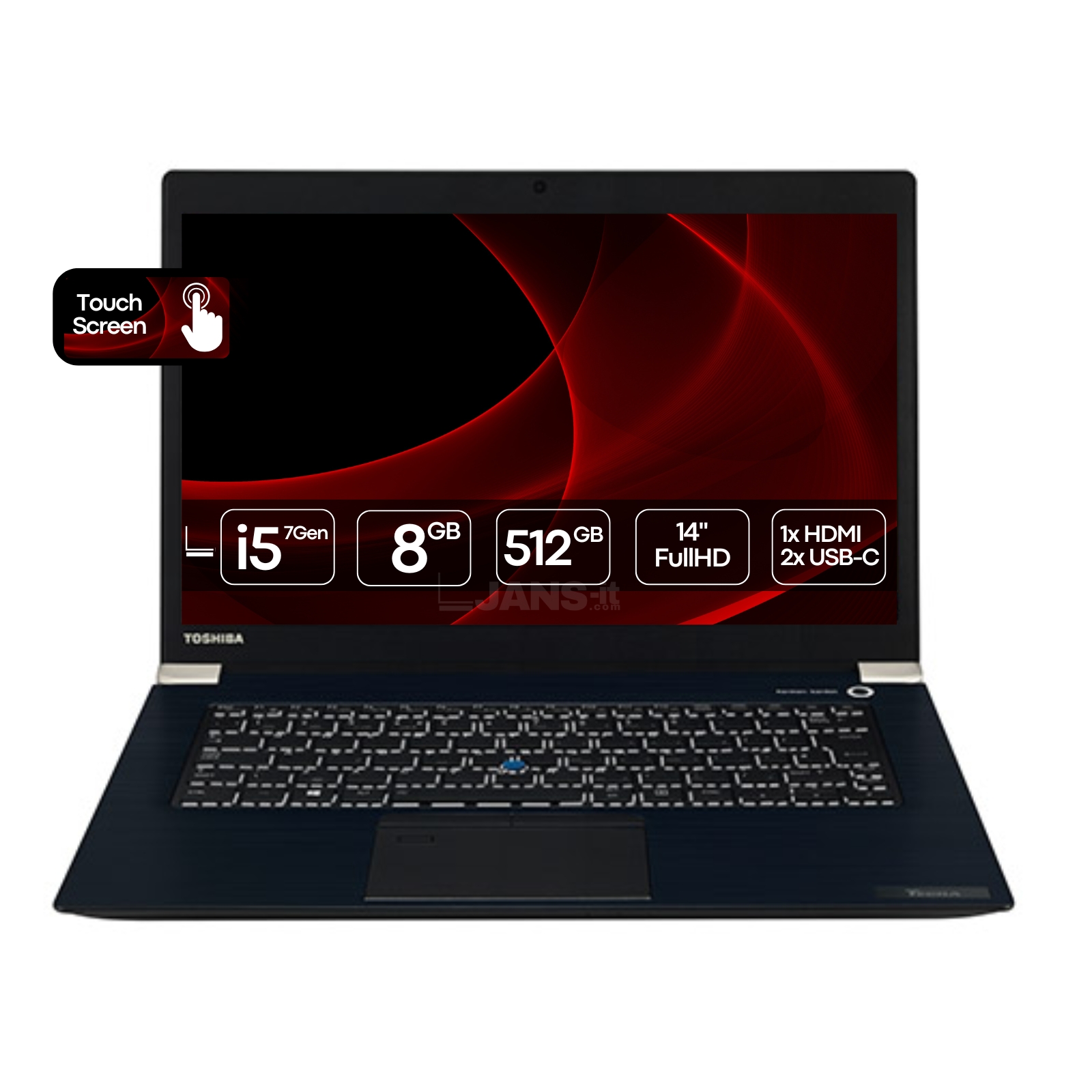 Portátil Recondicionado Toshiba Dynabook X40-D-11K com garantia 2 anos Usado Renovado. Imagem Principal JANSit