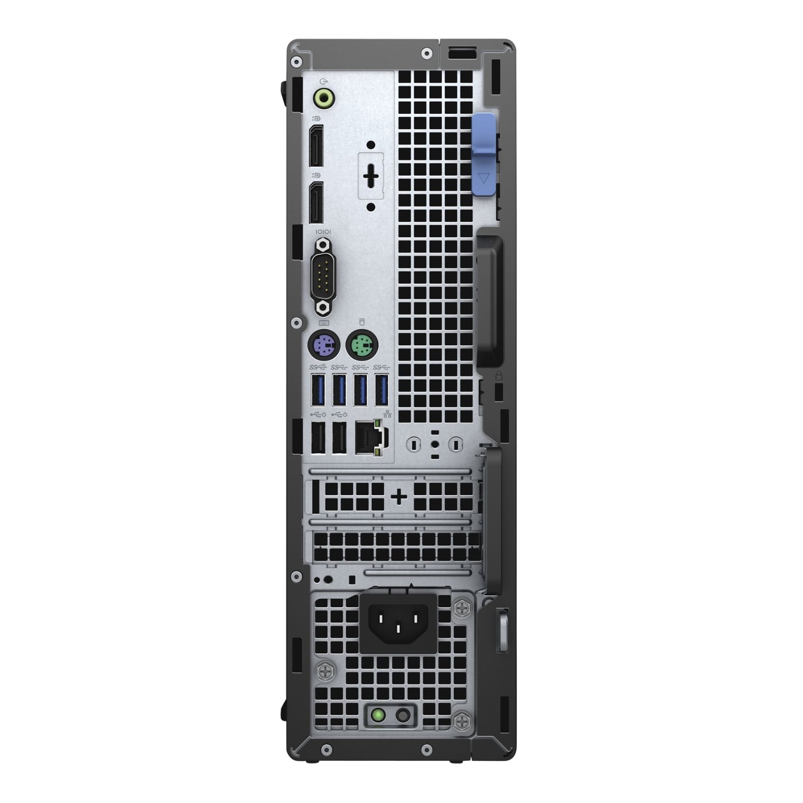 Computador Recondicionado Dell Optiplex 7080 SFF Usado Renovado com garantia 2 anos. Imagem traseira JANSit