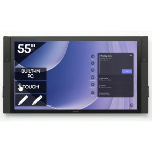 Ecrã interativo Microsoft Surface Hub v1 55 polegadas recondicionado JANSit – Quadro digital colaborativo para salas de reunião e aulas interativas. Sistema completo de videoconferência com suporte para caneta digital, certificado pela JANSit.