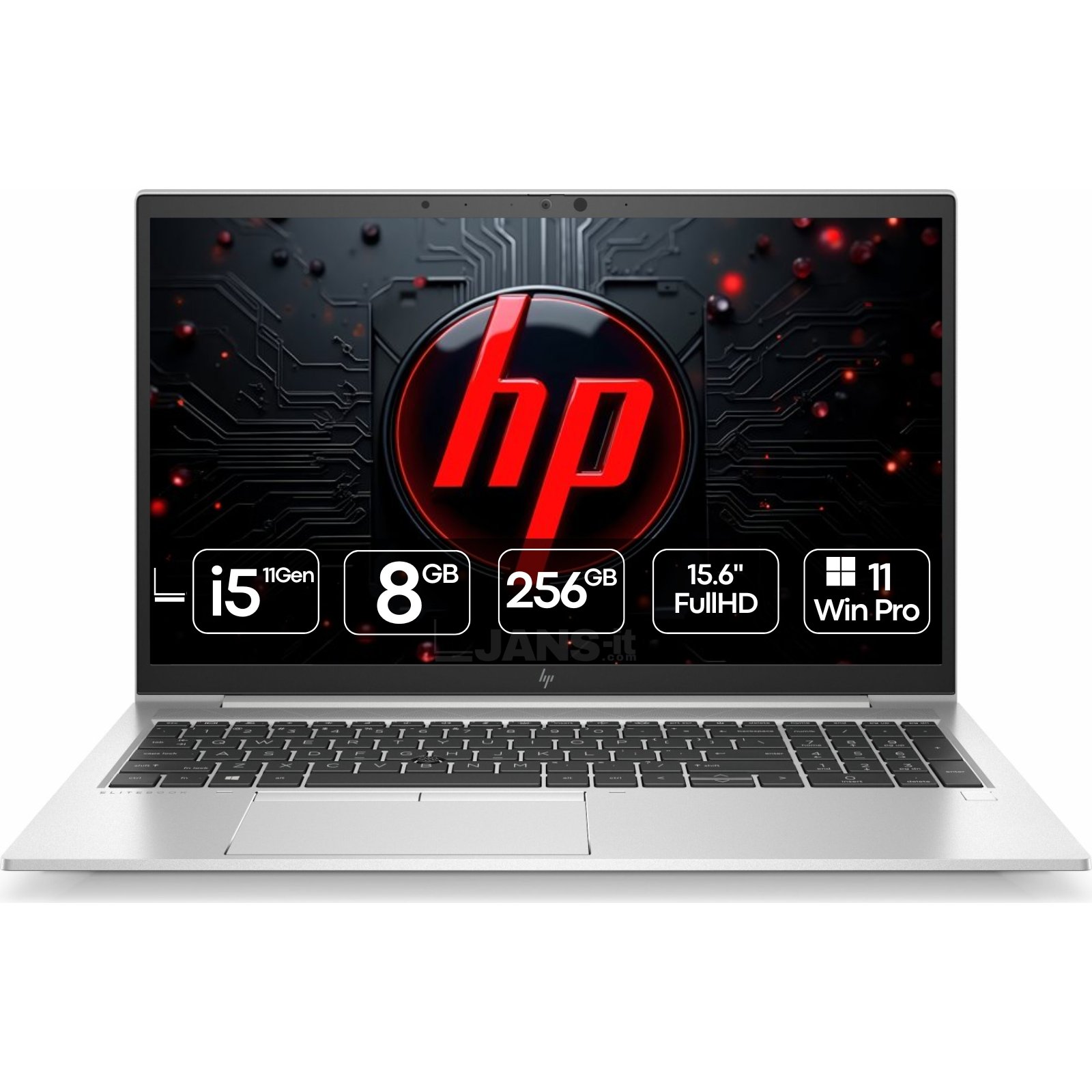Portátil profissional HP EliteBook 850 G8 recondicionado JANSit – Processador Intel Core i5, ecrã de 15.6 polegadas Full HD e teclado retroiluminado com teclado numérico. Design premium em alumínio para produtividade empresarial, com garantia JANSit.