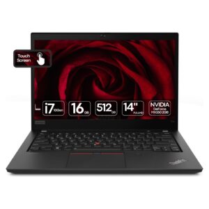 Portátil profissional Lenovo ThinkPad T14 Touchscreen recondicionado JANSit – Ecrã tátil de 14 polegadas Full HD, placa gráfica NVIDIA GeForce MX330 e teclado retroiluminado resistente a derrames. Performance de elite Grade A com garantia JANSit.