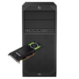 Workstation HP Z2 G4 recondicionada JANSit com placa gráfica NVIDIA Quadro P4000 8GB – Torre profissional otimizada para SolidWorks, Revit e modelação BIM. Imagem principal do computador HP Z2 G4 com garantia JANSit.
