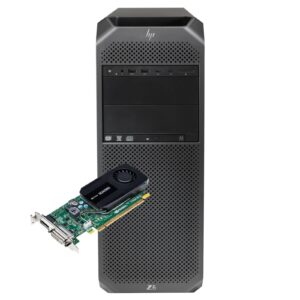 Workstation HP Z6 G4 recondicionada JANSit com placa gráfica NVIDIA Quadro K420 – Computador profissional para AutoCAD, software de gestão e produtividade office. Imagem principal da torre HP Z6 G4 com selo de qualidade JANSit.