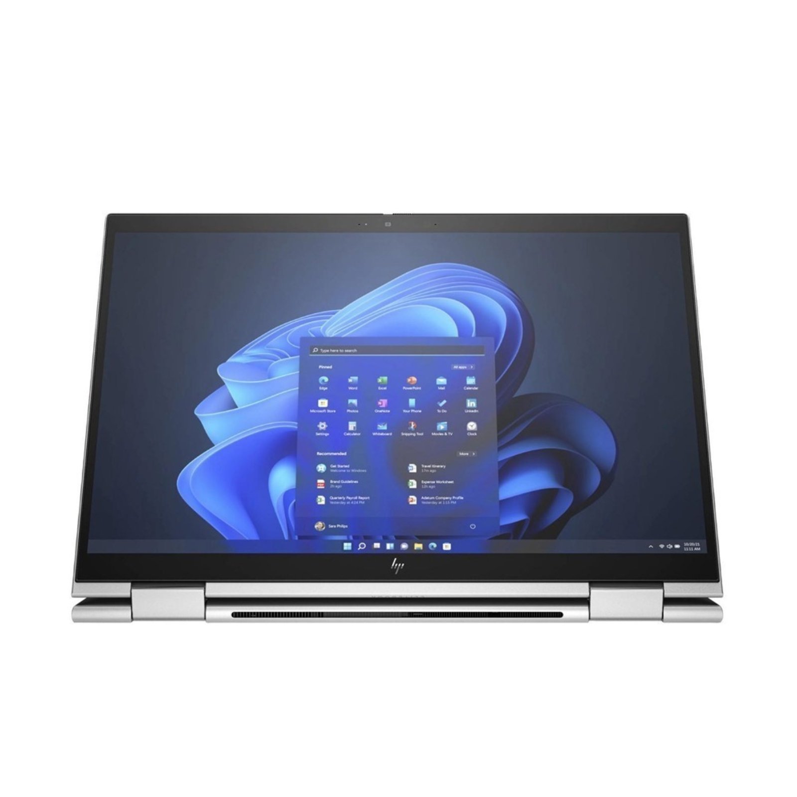 Portátil híbrido HP EliteBook 1040 x360 em modo Tenda (Stand Invertido) recondicionado JANSit – Configuração ideal para apresentações e vídeo, com ecrã tátil Full HD IPS de 14 polegadas e chassis em alumínio. Design 2 em 1 Grade A com garantia JANSit.