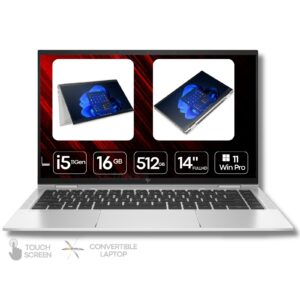 Portátil híbrido convertível HP EliteBook 1040 x360 recondicionado JANSit – Ecrã tátil rotativo a 360 graus, processador Intel Core i5 e chassis ultra-fino em alumínio. Design 2 em 1 profissional Grade A com garantia JANSit