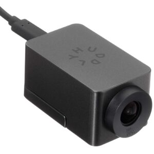 Webcam Huddly GO para videoconferência profissional, produto recondicionado JANSit – Vista frontal da imagem principal.