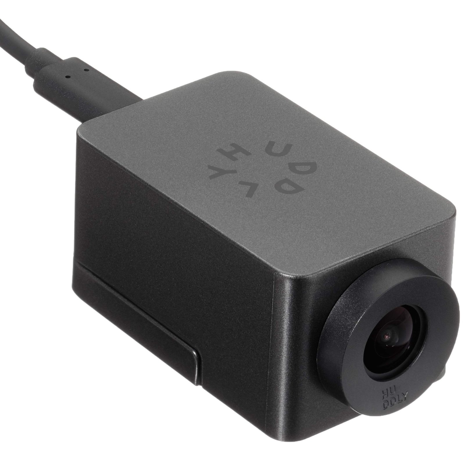 Webcam Huddly GO para videoconferência profissional, produto recondicionado JANSit – Vista frontal da imagem principal.