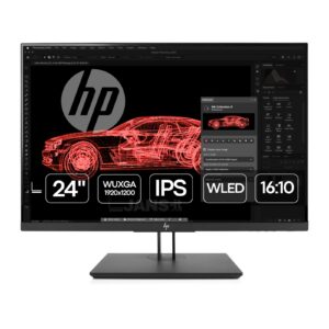 onitor profissional HP ZDisplay Z24n G3 de 24 polegadas WUXGA recondicionado JANSit – Imagem principal com design sem moldura e precisão de cor