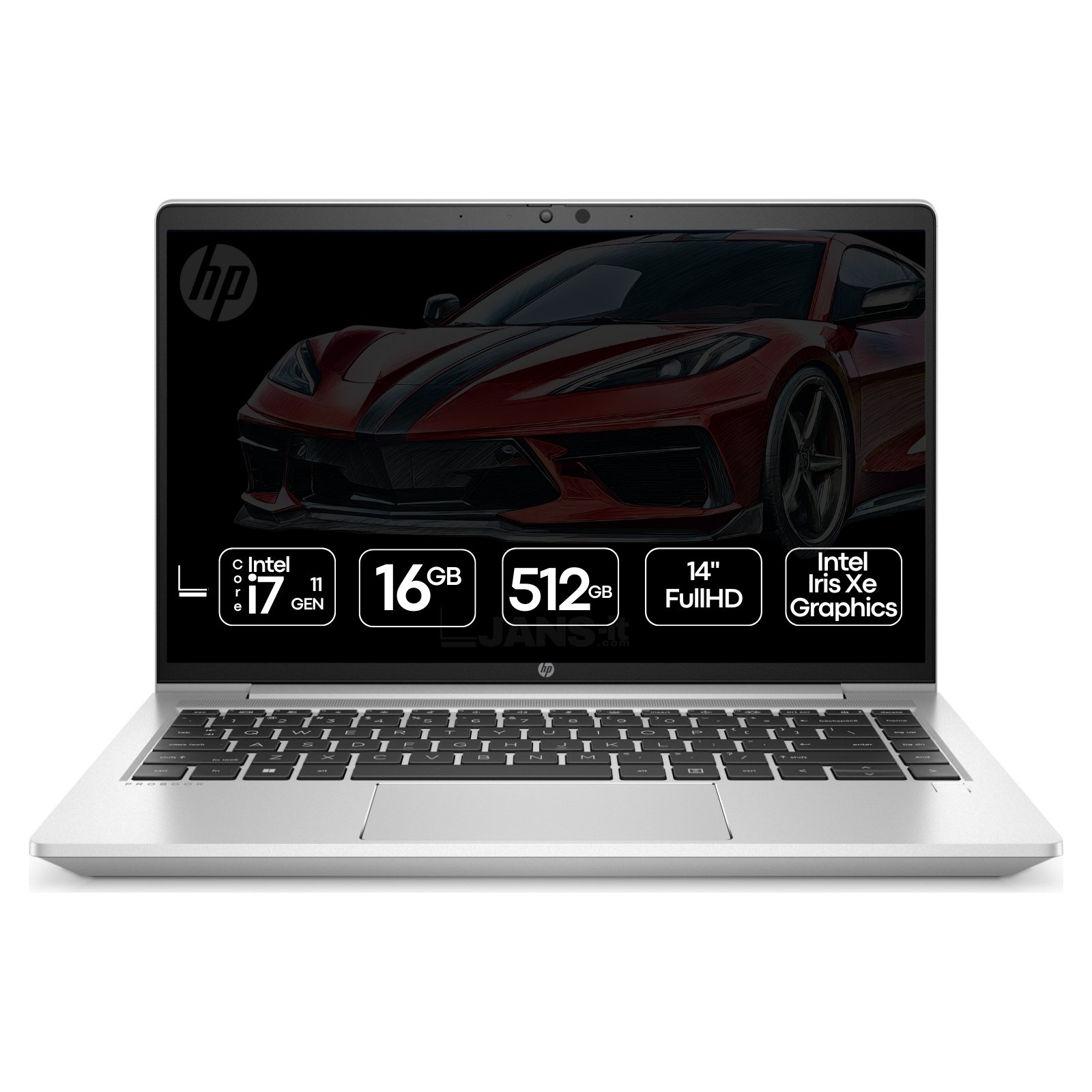 Computador portátil HP EliteBook 840 G7 recondicionado JANSit – Processador Intel Core i7, ecrã de 14 polegadas com molduras finas e chassis premium em alumínio prateado. Ultrabook empresarial de alta performance Grade A com garantia JANSit.