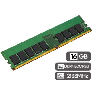 Memória RAM 16GB DDR4 ECC Registered 2133MHz recondicionada JANSit – Módulo de alta fiabilidade para servidores e estações de trabalho profissionais. Testada para correção de erros (ECC) e estabilidade total, com garantia JANSit.
