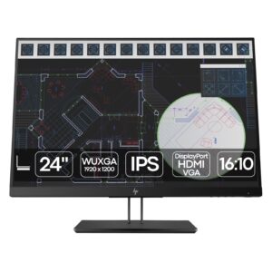 Monitor profissional HP ZDisplay Z24i G2 24 polegadas recondicionado JANSit – Painel IPS WUXGA 1920x1200 em formato 16:10 para produtividade expandida. Base ergonómica ajustável, qualidade Grade A com garantia JANSit.