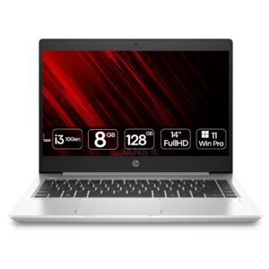Computador portátil HP ProBook 440 G7 recondicionado JANSit – Processador Intel Core i3-10110u, ecrã de 14 polegadas Full HD e design em alumínio prateado. Portátil empresarial robusto e leve, qualidade Grade A com garantia JANSit