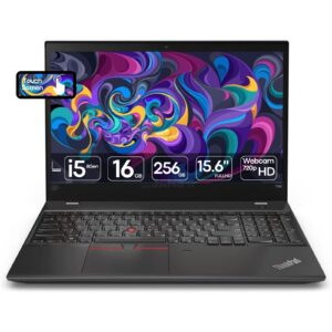 Portátil profissional Lenovo ThinkPad T580 Touchscreen recondicionado JANSit – Ecrã tátil de 15.6 polegadas Full HD, 16GB de RAM e teclado numérico completo. Design robusto em preto clássico, qualidade Grade A com garantia JANSit.