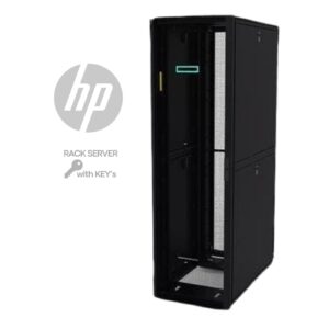 Rack de servidor HP P9K07A G2 Advanced Pallet recondicionado JANSit – Estrutura 42U completa com portas perfuradas, painéis laterais e chave de segurança. Solução profissional de infraestrutura IT, qualidade Grade A com garantia JANSit.