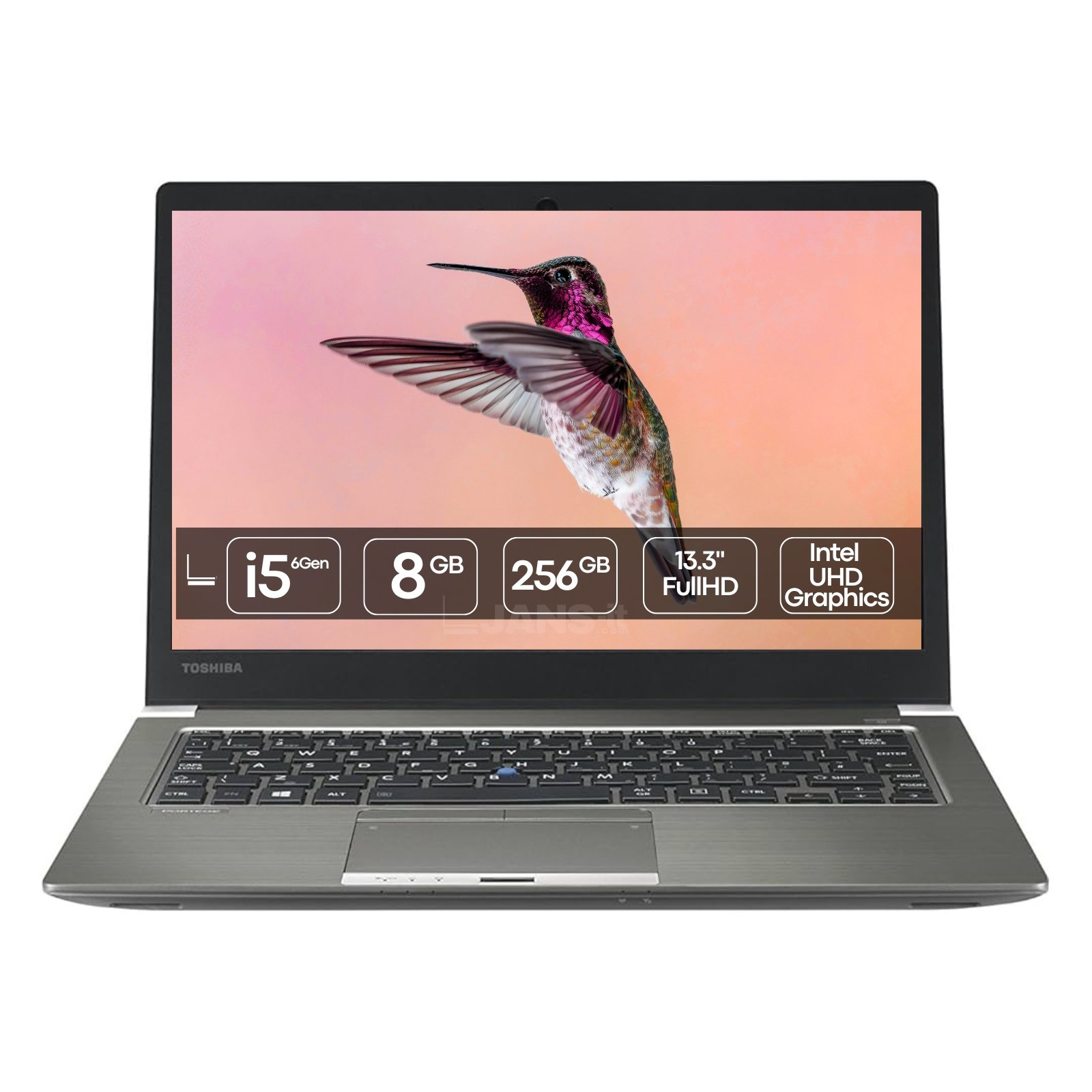 Ultrabook profissional Toshiba Portégé Z30-C recondicionado JANSit – Portátil ultraleve em liga de magnésio com ecrã de 13.3 polegadas, teclado resistente e performance otimizada para trabalho móvel. Qualidade Grade A, rigorosamente testado com garantia JANSit.
