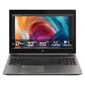 Workstation portátil HP ZBook 15 G6 recondicionada JANSit – Processador Intel Core i7-9850H, 32GB RAM, 512GB SSD e gráfica NVIDIA Quadro T1000 4GB. Performance profissional para CAD, design e engenharia com estado Grade A e garantia JANSit.