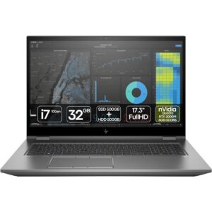Workstation portátil HP ZBook 17 G7 Fury recondicionada JANSit – Gráfica NVIDIA Quadro RTX 3000, ecrã de 17.3 polegadas e performance extrema para renderização 3D e CAD. Design robusto em liga de magnésio, estado Grade A com garantia JANSit. A workstation móvel definitiva.
