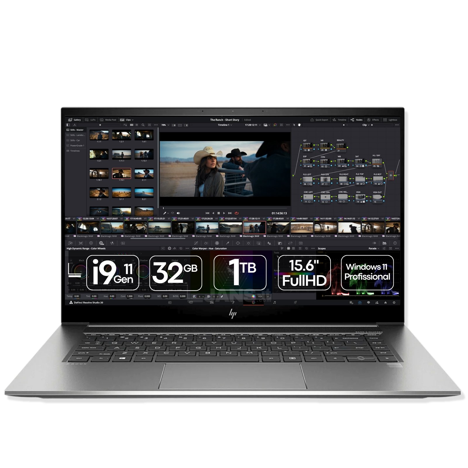 Workstation móvel HP ZBook Studio G8 recondicionada JANSit – Processador Intel Core i9, ecrã de 15.6 polegadas de alta fidelidade e chassis em alumínio premium. Portátil de alta performance para edição e renderização Grade A com garantia JANSit.