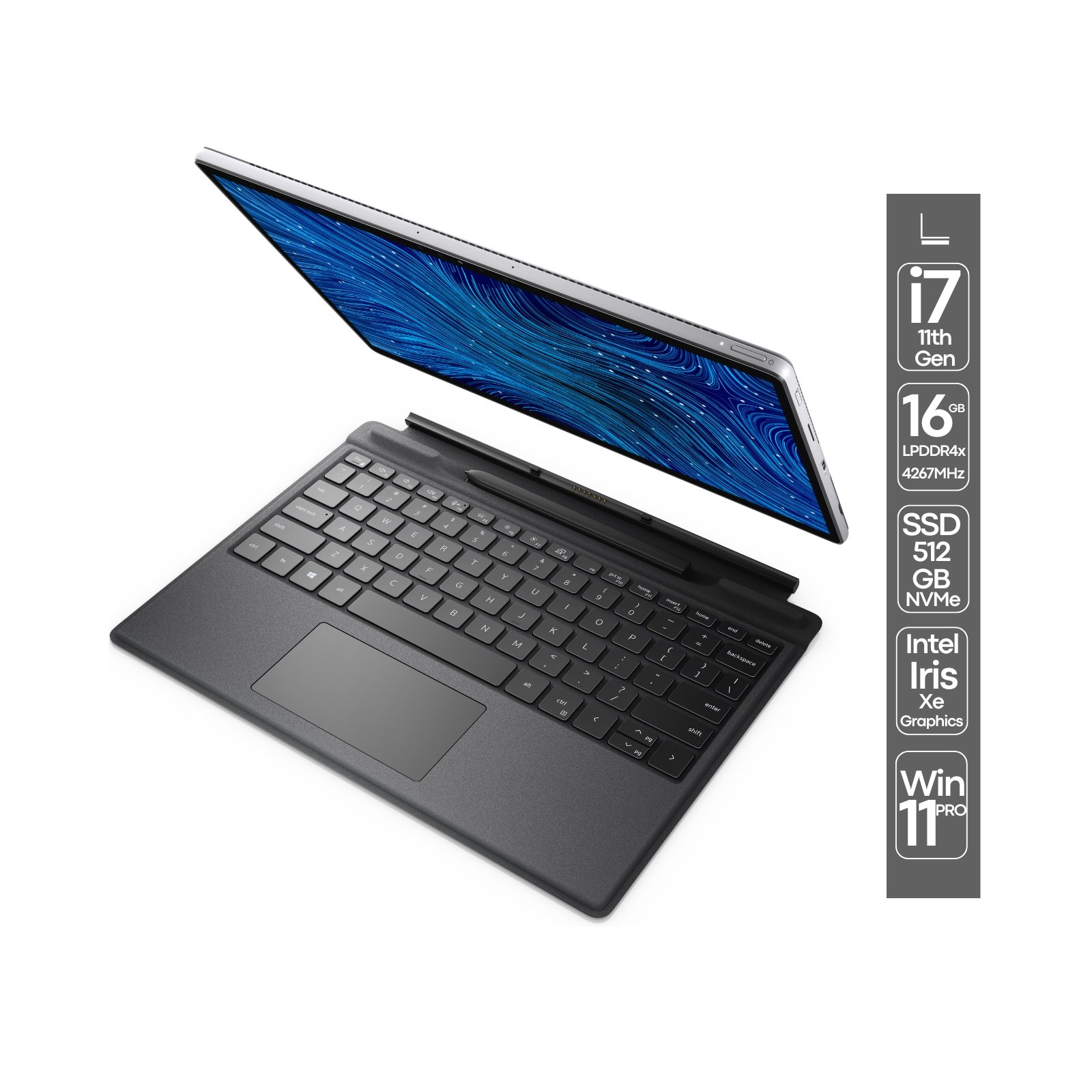 Portátil 2-em-1 Dell Latitude 7320 Detachable recondicionado JANSit – Design híbrido com teclado magnético destacável, ecrã tátil de 13 polegadas e performance Intel Core. Versatilidade extrema entre tablet e portátil, estado Grade A com garantia JANSit.