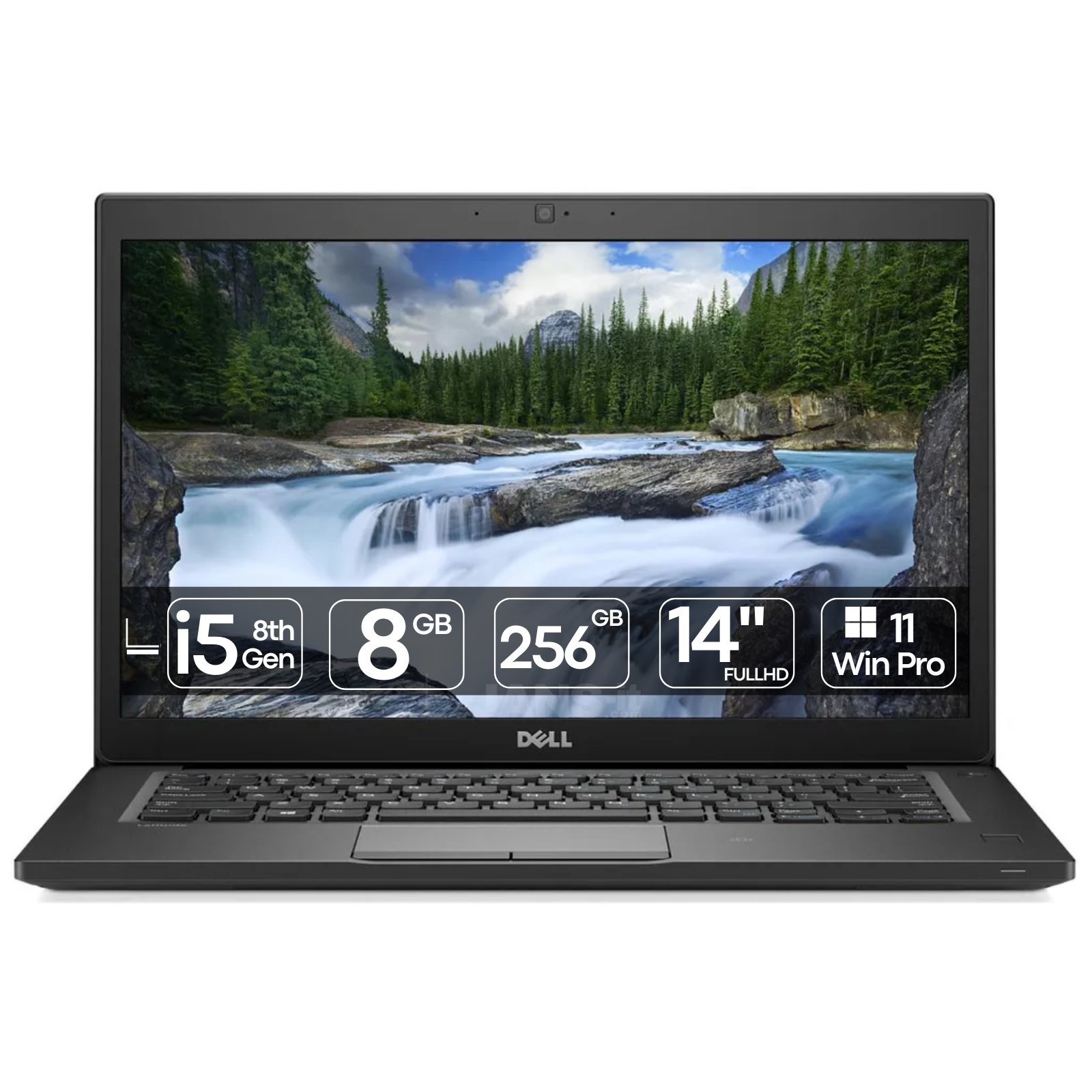 Portátil profissional ultrabook Dell Latitude 7490 recondicionado JANSit – Processador Intel Core i5, ecrã de 14 polegadas Full HD com moldura fina e chassis premium em liga de magnésio. Design executivo ultra-leve, estado Grade A com garantia JANSit.