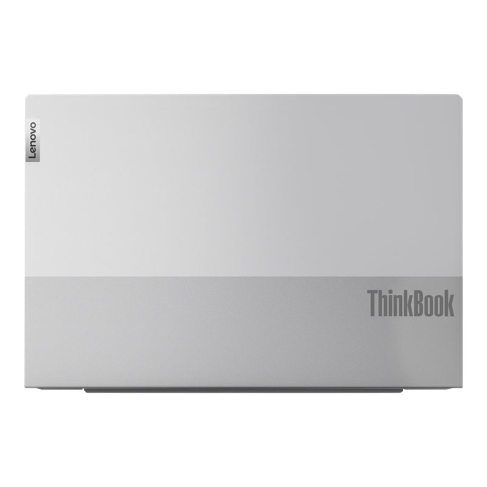 Vista traseira do portátil profissional Lenovo ThinkBook 14 G2 recondicionado JANSit – Destaque para o perfil de alumínio anodizado limpo e sistema de dobradiça robusta oculta. Design minimalista, estado Grade A com garantia JANSit.