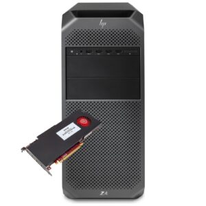 Workstation profissional HP Z4 G4 recondicionada JANSit – Torre de alto desempenho com placa gráfica dedicada AMD FirePro, chassis industrial modular e design de refrigeração silencioso. Estado Grade A com garantia de 36 meses JANSit.